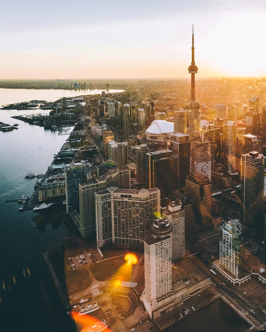 Toronto city skyline in Canada