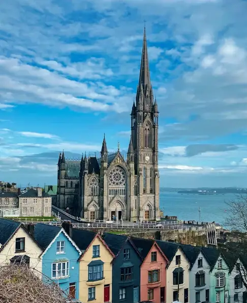 Dublin city bridge and river in Ireland